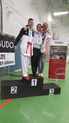 U 16 + 65kg Miikka kulta, Johannes hopeaa ja Sisu pronssi