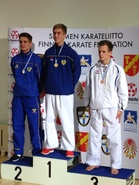 Jimi Helin junior kumite pronssi -76 kg