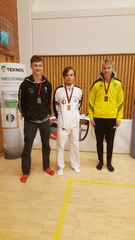 KUMITE POJAT U18 -68KG
1. Miska Salonen
2. Eetu Tuovinen
3. Rasmus Kiiskinen
